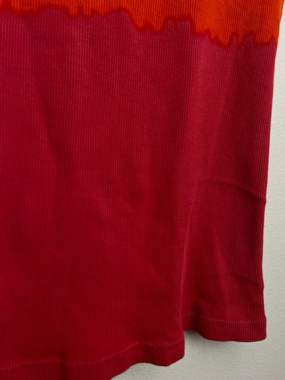 VTG Y2K Karl Rhinestone Logo Two-Tone Ribbed Tank Top - M - Picture 10 of 15